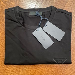 Prada black top brand new L